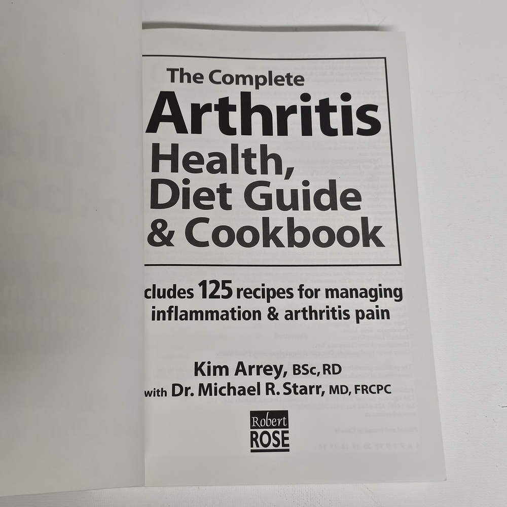 The Complete Arthritis Health, Diet Guide & Cookbook – 125 Recipes – Kim Arrey - Picture 7 of 8